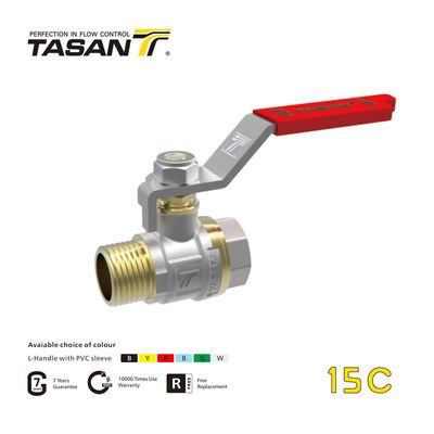 Female X Male 600 Wog Brass Ball Valve 1 Inch DIN EN 10226 Standar 15C