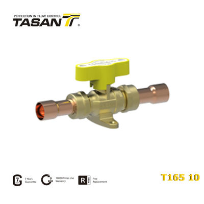 NPT Threaded 72.5 Psi 5 Bar Brass Gas Valve Dengan T Aluminium Handle T165 10